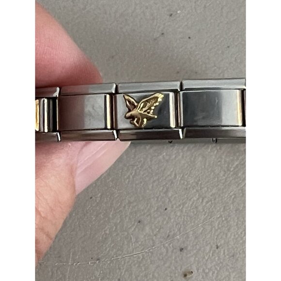 Casa d'Oro Stainless Steel Stretch Charm Bracelet Mother Whale Anchor Eagle - Picture 5 of 14